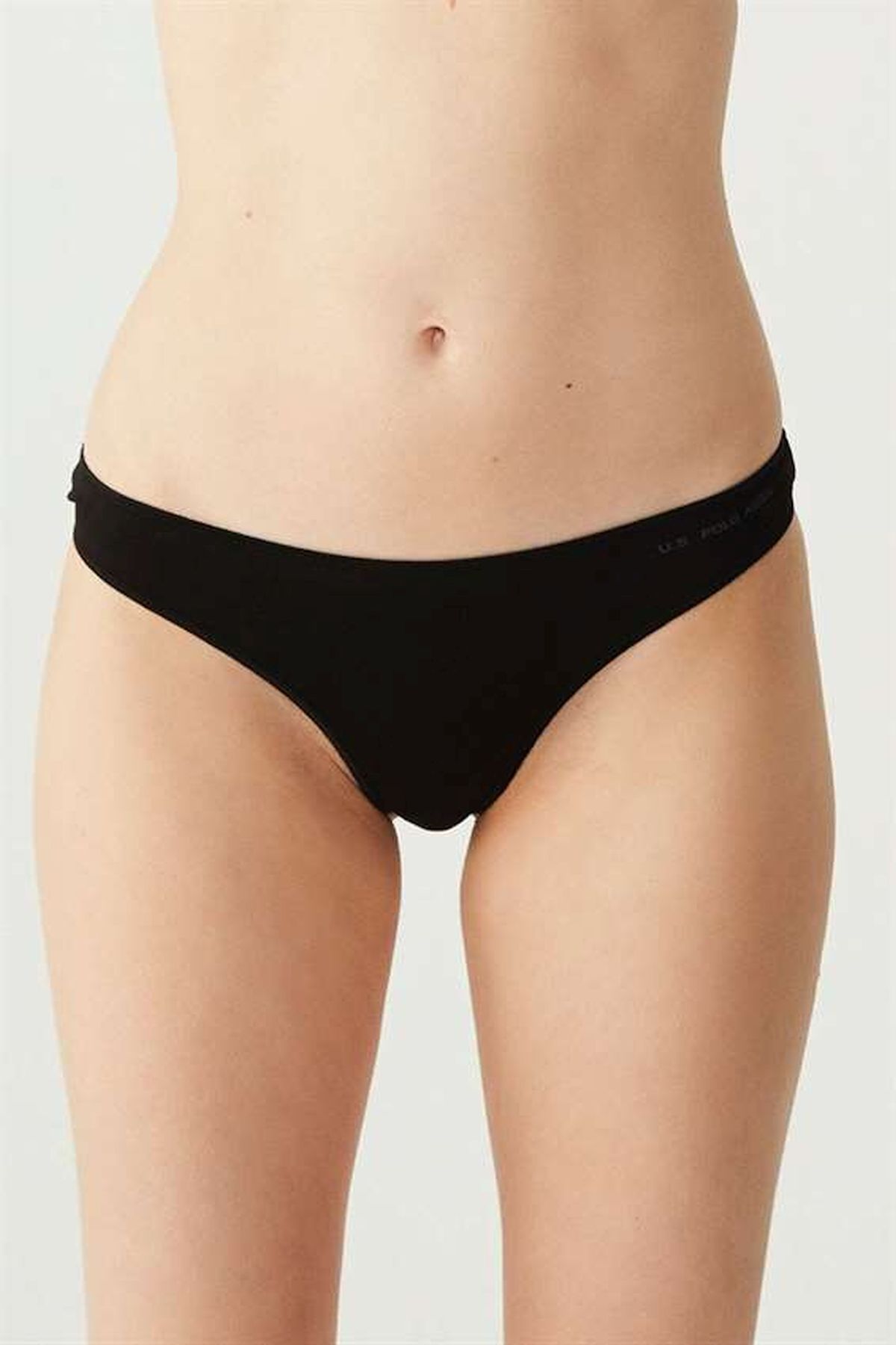 U.S. Polo Assn. 67005 Kadın Siyah-Ten-Beyaz-Fuşya-Lacivert 5li Kıl Lastikli String