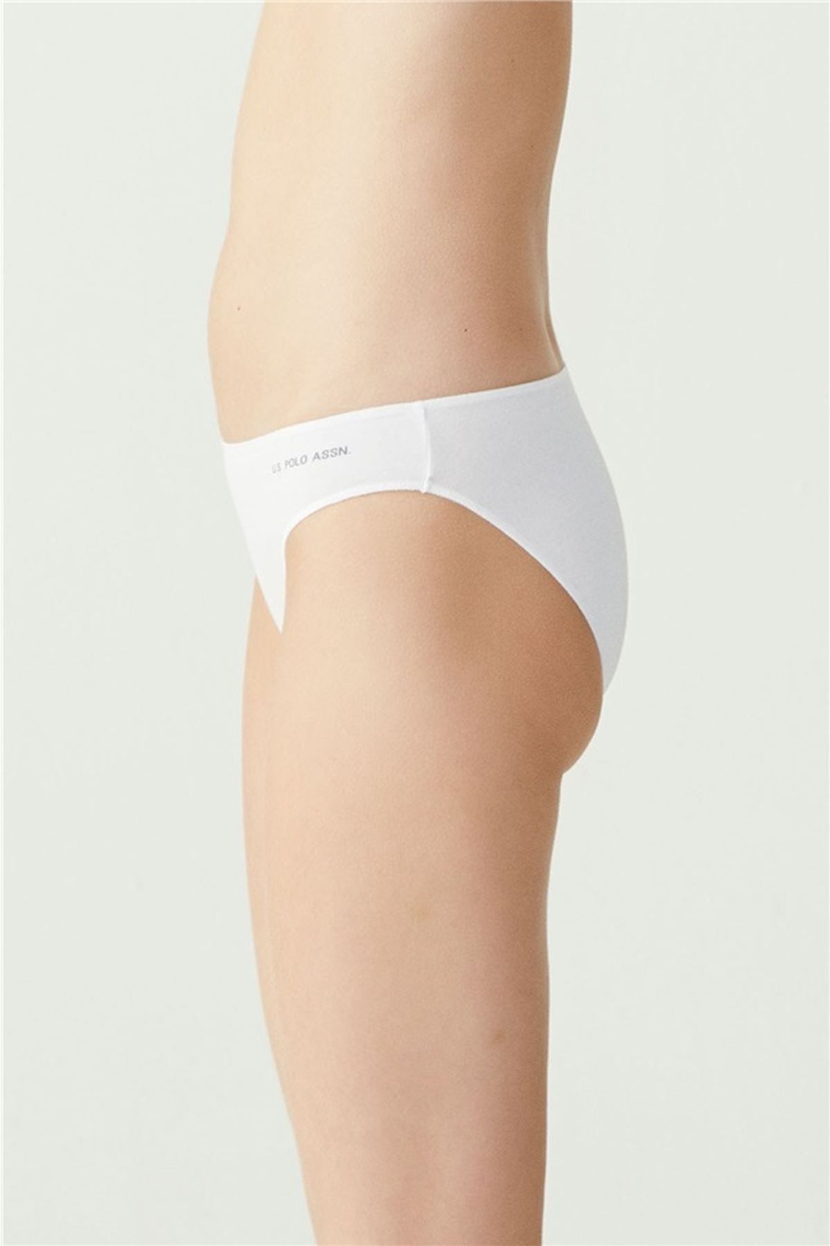 U.S. Polo Assn. 67006 Kadın Siyah-Ten-Beyaz-Ten-Beyaz 5li Kıl Lastikli Slip