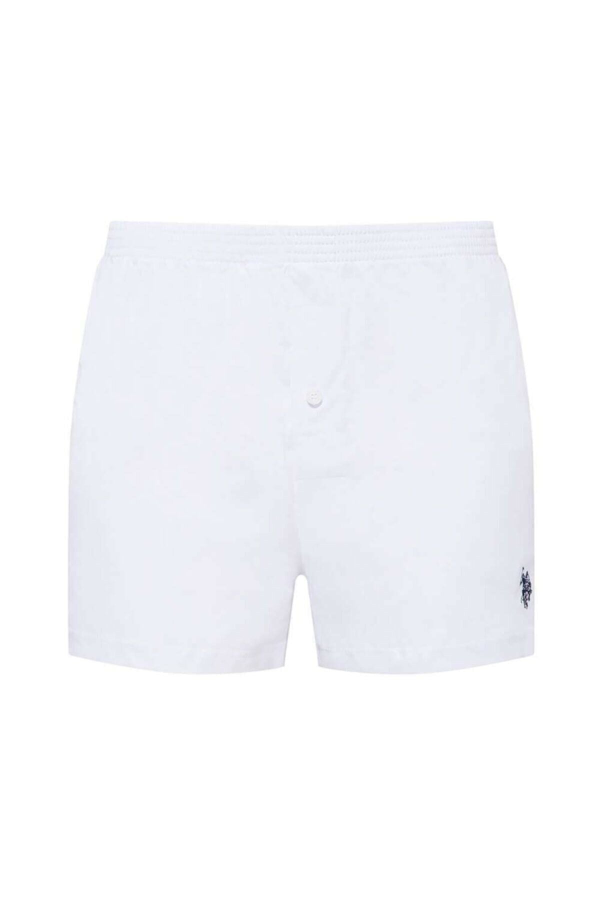 U.S. Polo Assn. 80054 Erkek Beyaz Pamuk Boxer Şort