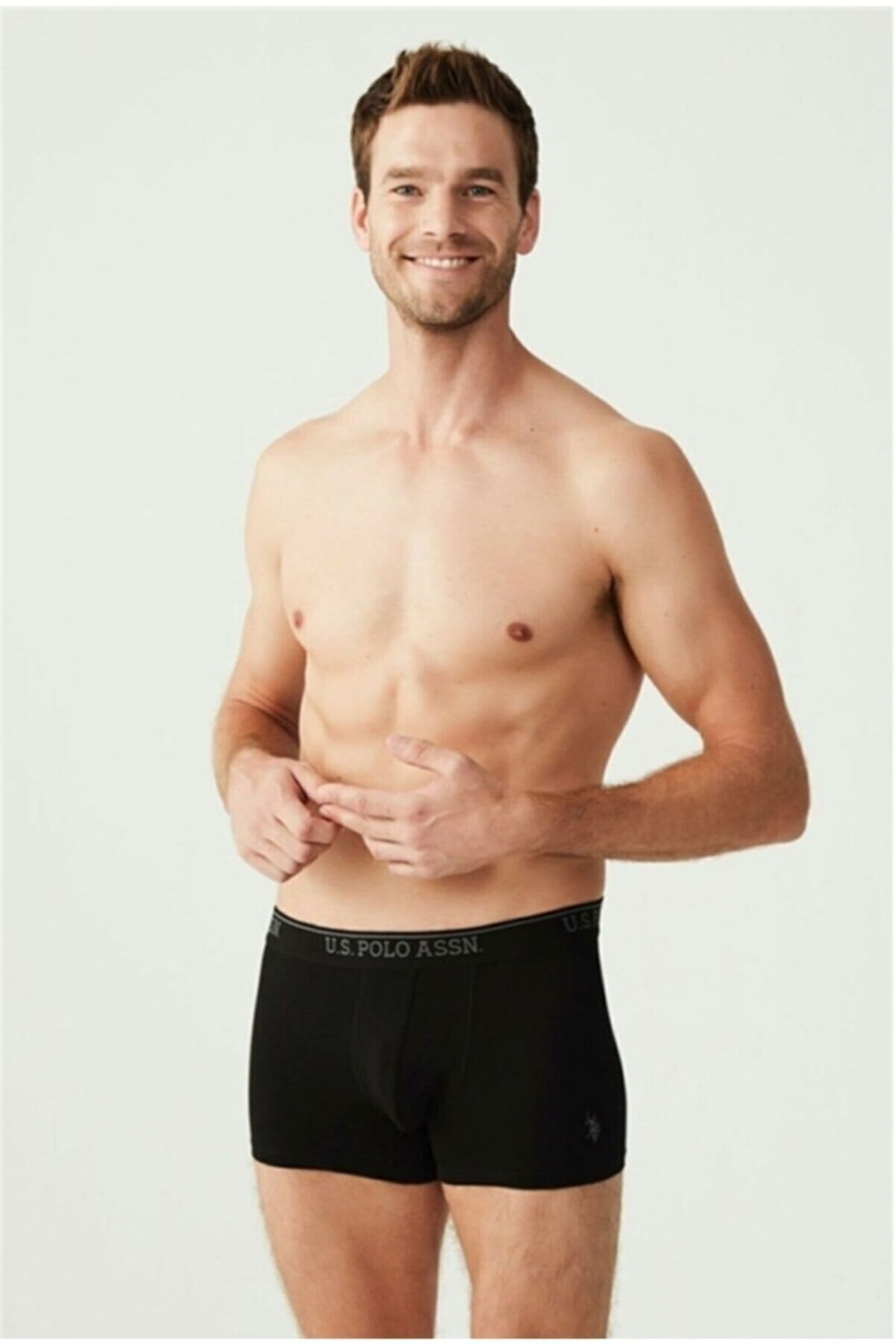 U.S. Polo Assn. 80097 Erkek Siyah-Antrasit-Lacivert 3lü Boxer