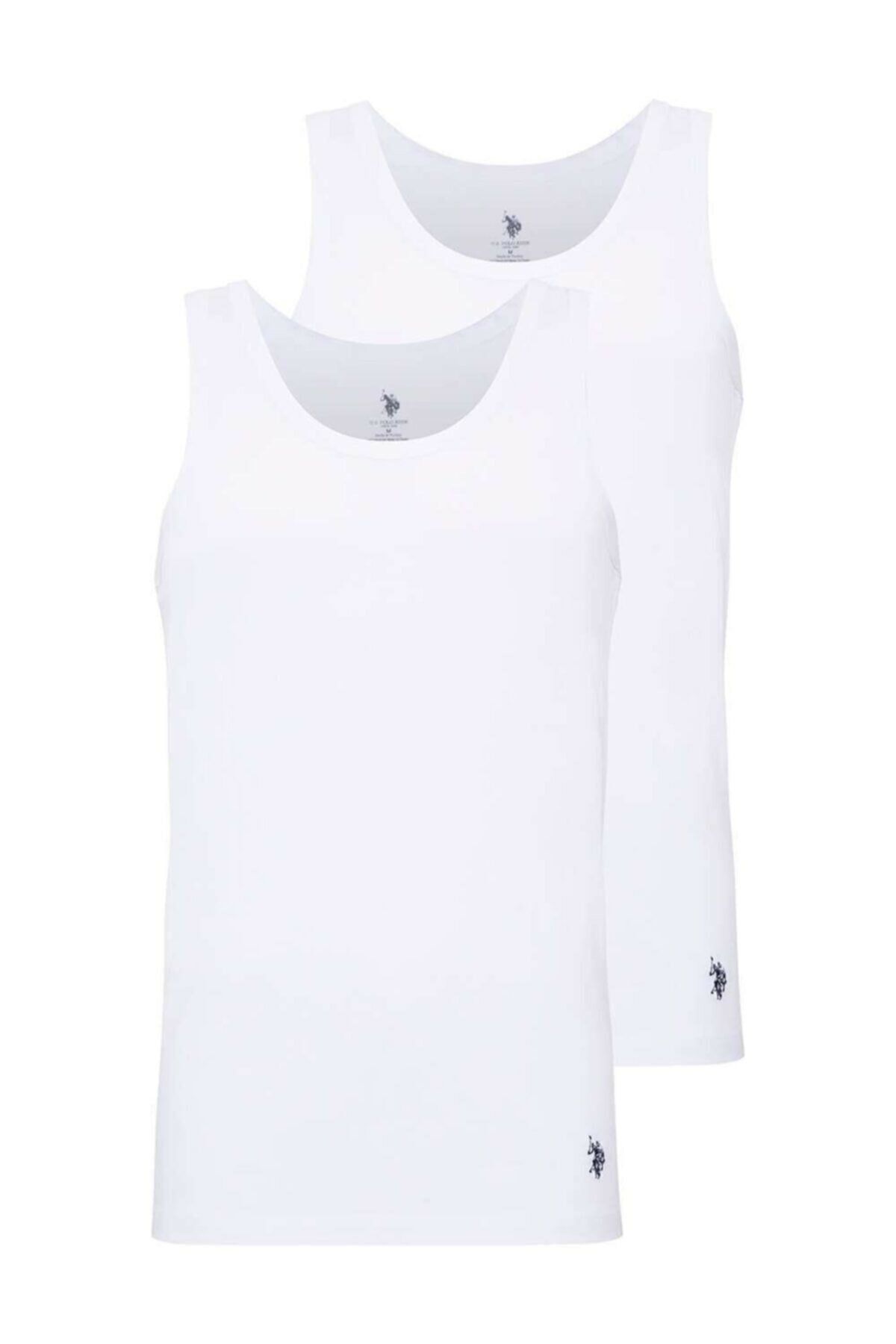 U.S. Polo Assn. 80188 Erkek Beyaz 2li Atlet