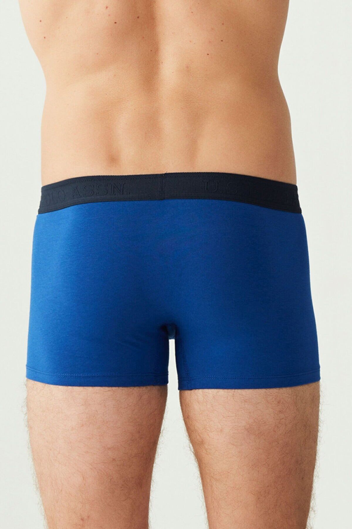 U.S. Polo Assn. 80307 Erkek Lacivert-Sax-Lacivert 3lü Boxer