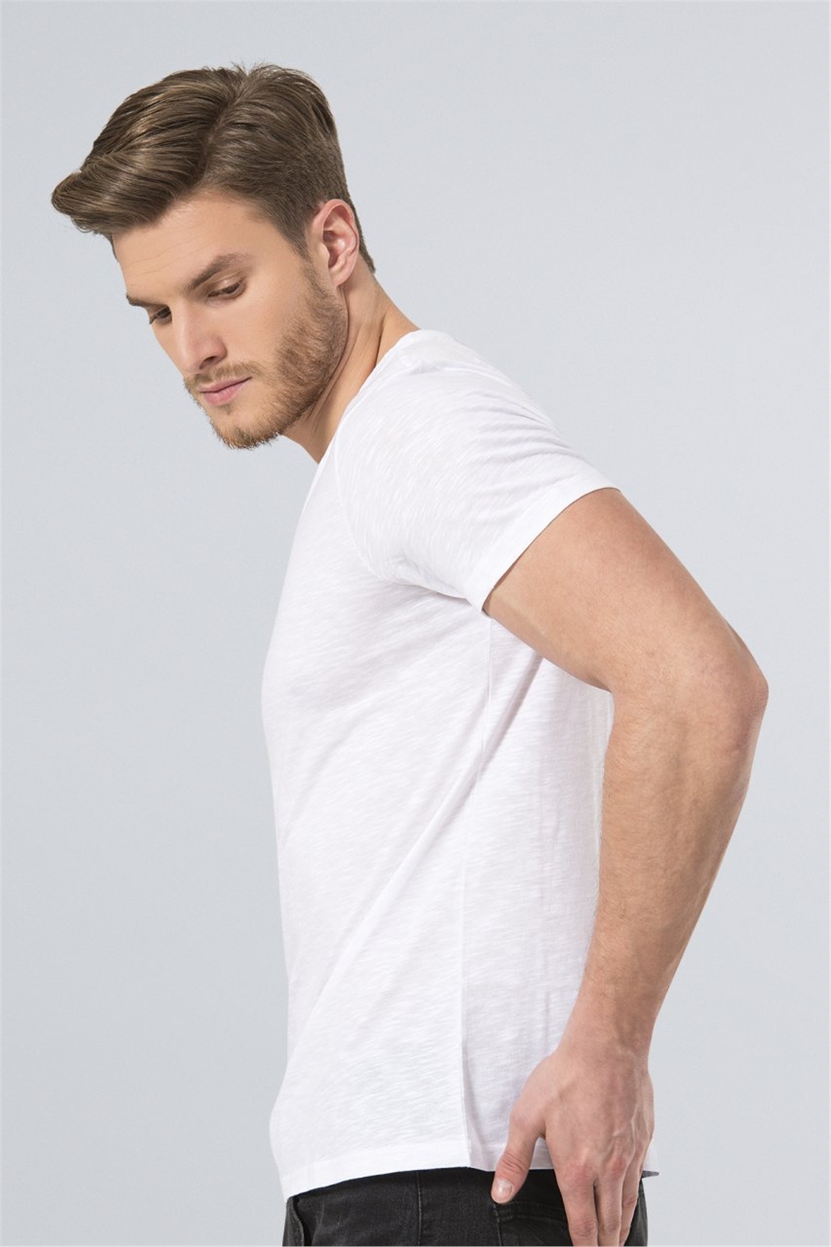 Wtshirt Havana Erkek V Yaka Basic T-Shirt