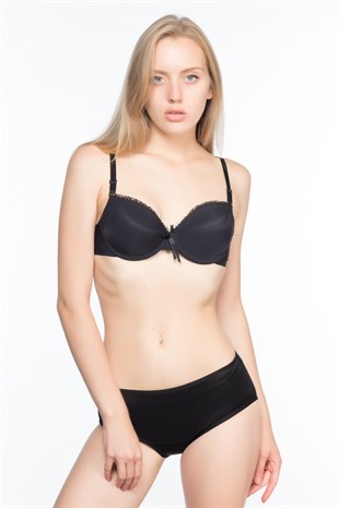 Emay 2001 Pop-Up Kalça Toparlayıcı Slip Korse Siyah