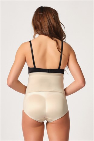 Emay 2005 Yüksek Bel Pop-Up Kalça Toparlayıcı Slip Korse Ten