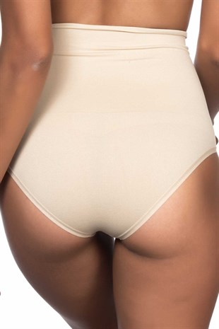 Emay 2039 Dikişsiz İz Yapmaz Çift Kat Slip Korse Ten