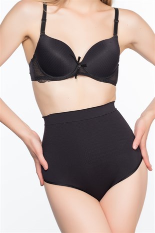 Emay 2054 Masaj Özellikli String Korse Siyah