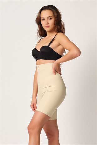 Emay 2814 Lazer Kesim Mide-Basen Toparlayıcı Boxer Korse Ten