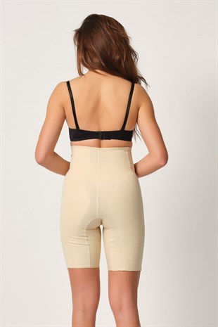 Emay 2814 Lazer Kesim Mide-Basen Toparlayıcı Boxer Korse Ten