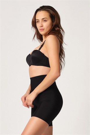 Emay 2816 İz Yapmaz Toparlayıcı Boxer Korse Siyah