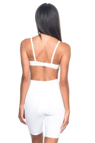 Emay 2817 İz Yapmaz Toparlayıcı Boxer Korse Beyaz