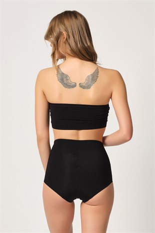Emay 2819 Çift Kat Karın Toparlayıcı Slip Korse Siyah