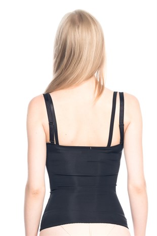 Emay 2875 Agraflı Bel ve Basen Toparlayıcı Korse Siyah