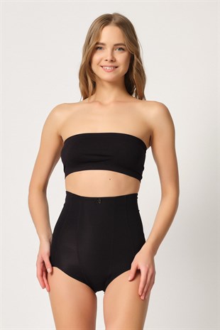 Emay 2920 Karın Toplayıcı Destekli Slip Korse Siyah