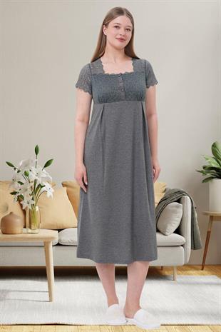 Mecit 6057 Füme Hamile Lohusa Gecelik