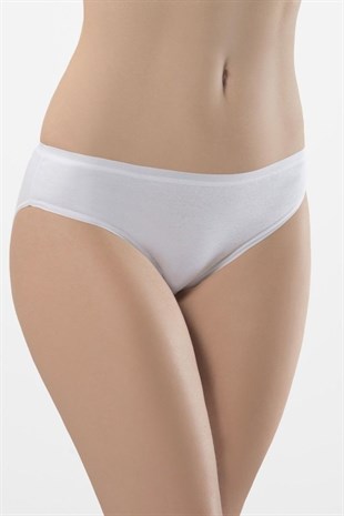 Türen Kadın Beyaz 2li Biyeli Bikini Külot 270