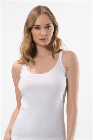 Türen Kadın Beyaz 2li Biyeli İp Askılı Kaşkorse 289