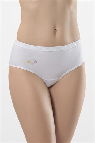 Türen Kadın Beyaz 2li İşli Mini Külot 225