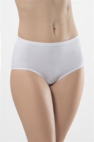 Türen Kadın Beyaz 2li Likralı Biyeli Kom Bikini Külot 241