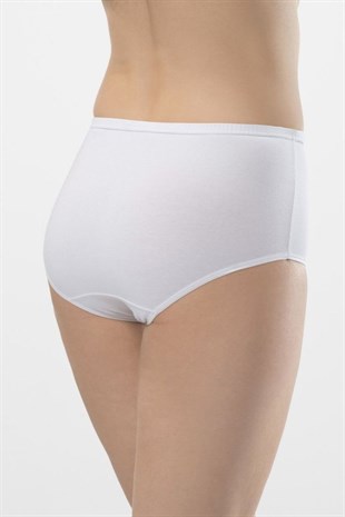 Türen Kadın Beyaz 2li Likralı Biyeli Kom Bikini Külot 241