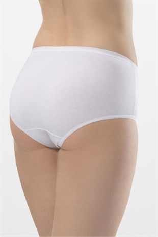 Türen Kadın Beyaz 2li Likralı Külot 964