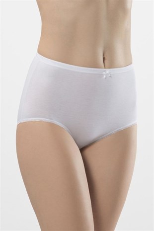 Türen Kadın Beyaz 2li Likralı Külot 281