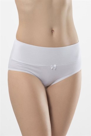 Türen Kadın Beyaz 2li Likralı Külot 964