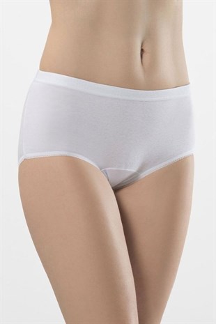 Türen Kadın Beyaz 2li Ribana Bayan Külot 223