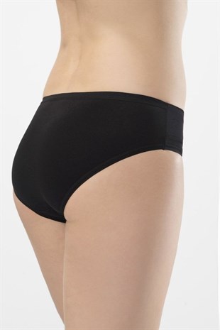 Türen Kadın Siyah 2li Likralı Bikini Külot 955