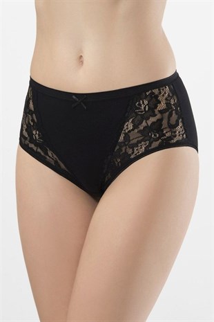 Türen Kadın Siyah 2li Likralı Dantelli Külot 279