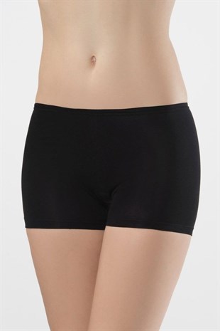 Türen Kadın Siyah 2li Likralı Kısa Şort 979