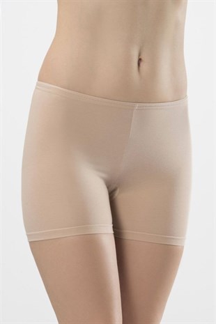 Türen Kadın Ten 2li Likralı Kısa Şort 979