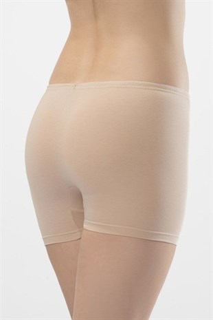 Türen Kadın Ten 2li Likralı Kısa Şort 979