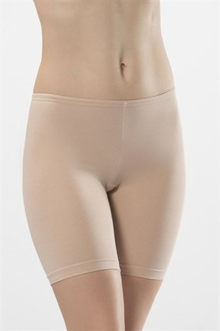 Türen Kadın Ten 2li Likralı Uzun Şort 980