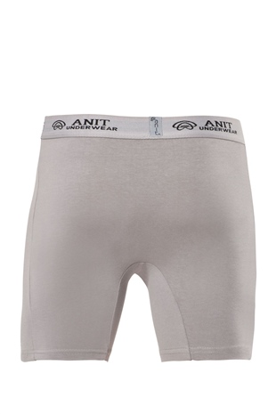 Anıt 1114 Gri 3 Adet Likralı Uzun Pamuklu Erkek Boxer