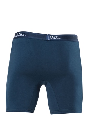 Anıt 1114 Lacivert 3 Adet Likralı Uzun Pamuklu Erkek Boxer