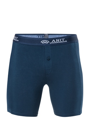 Anıt 1114 Lacivert 3 Adet Likralı Uzun Pamuklu Erkek Boxer