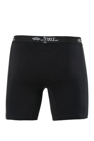 Anıt 1114 Siyah 3 Adet Likralı Uzun Pamuklu Erkek Boxer