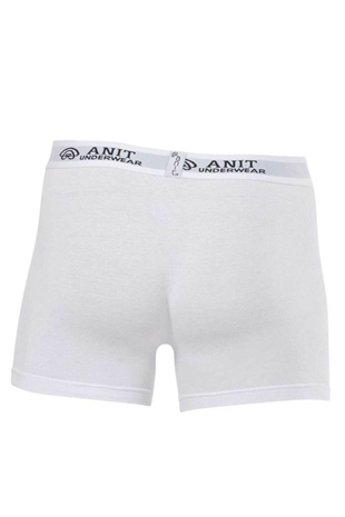 Anıt 1115 Beyaz 3 Adet Likralı Pamuklu Erkek Boxer
