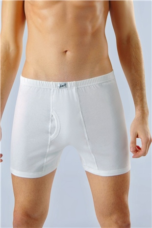Anıt 1152 Beyaz 3 Adet Penye Pamuklu Arjantin Erkek Boxer