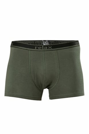 Anıt 1268 Haki 3 Adet Relax Pamuklu Esnek Erkek Boxer