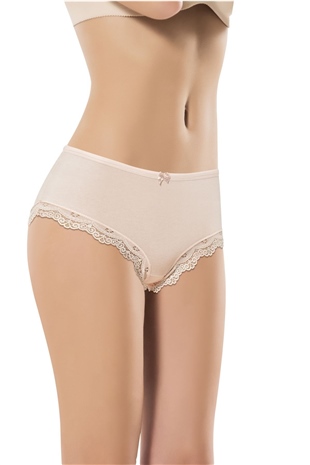 Anıt 3474 Asorti 10 Adet Kadın Paçası Dantelli Bato Külot