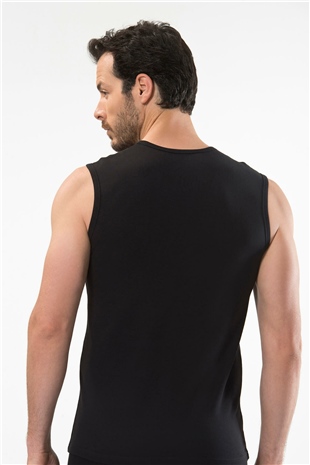 Cacharel 1303 Siyah Erkek Spor Bisiklet Yaka Fanila