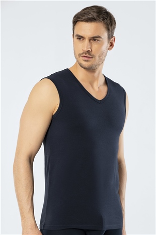 Cacharel 1304 Lacivert Erkek Spor V Yaka Atlet