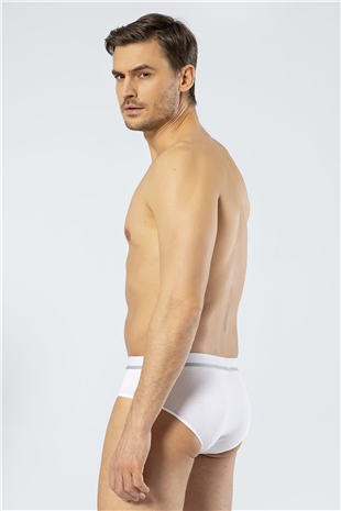 Cacharel 1312 Beyaz Erkek Lastikli Slip