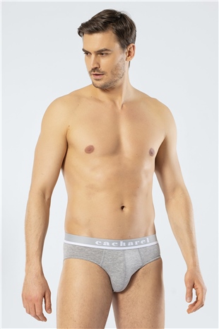 Cacharel 1312 Gri Melanj Erkek Lastikli Slip