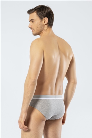 Cacharel 1312 Gri Melanj Erkek Lastikli Slip