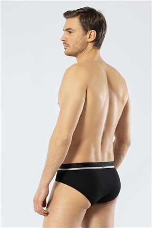 Cacharel 1312 Siyah Erkek Lastikli Slip