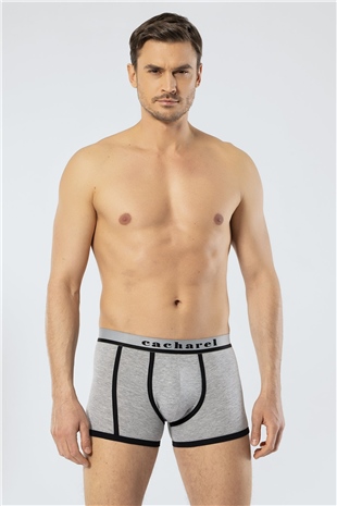 Cacharel 1322 Siyah Gri Erkek 2Li Boxer