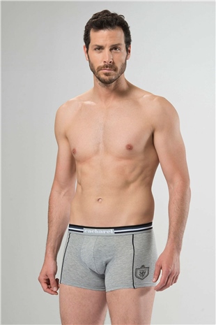 Cacharel 1323 Siyah Gri Erkek 2Li Boxer